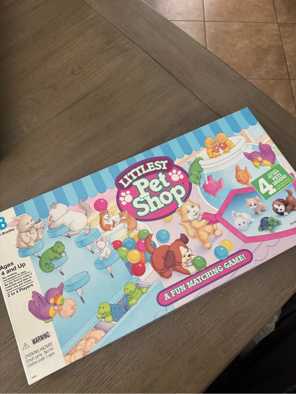 Littlest Pet Shop Matching Game - Pink/Blue Box 1993